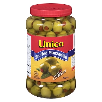 Unico Manzanilla Olives, Stuffed 750 ml, $1.07/100ml