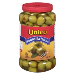 Unico Olives Manzanilla farcies 750 ml, 1,00 $/100ml