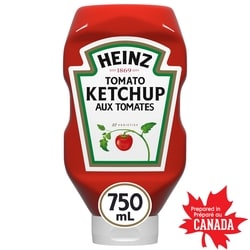 Heinz Ketchup aux tomates 750 ml, 0,80 $/100ml