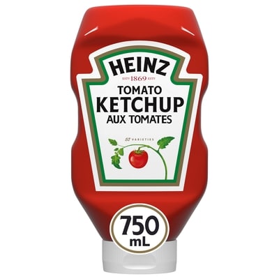 Heinz Bouteille de ketchup aux tomates 750 ml, 0,80 $/100ml