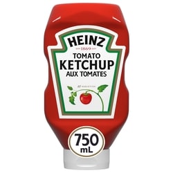 Heinz Ketchup aux tomates 750 ml, 0,67 $/100ml