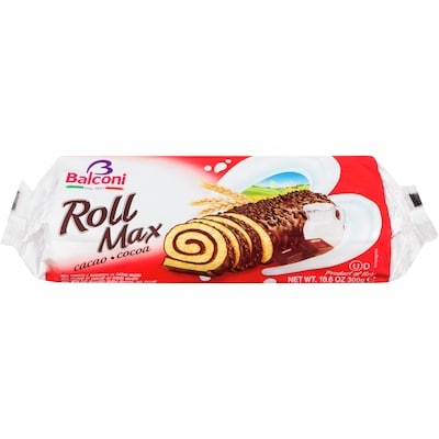 Balconi Roll Max Cocoa 300 g, $0.83/100g