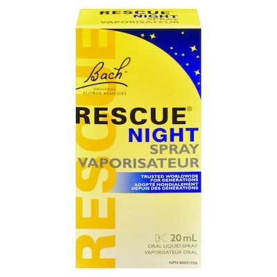 Bach Vaporisateur Rescue Night 20 ml, 89,95 $/100ml