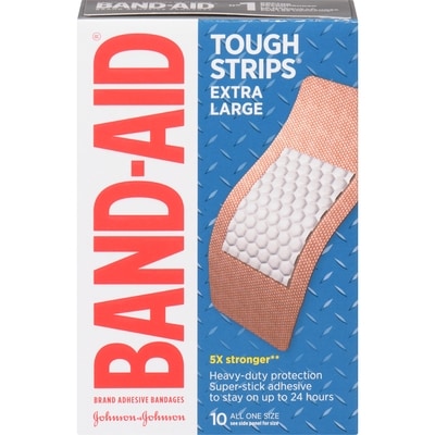 Band-Aid Tough Strips, XL 10 ea, $0.60/1ea