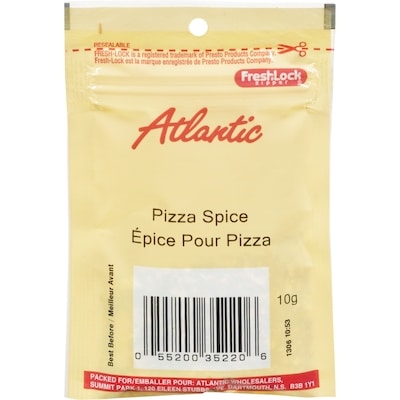 null Atlantic Pizza Spice 10 g, $12.90/100g