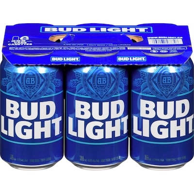 Bud Light Light Beer (ID required at pick-up) 6x355.0 ml, $0.72/100ml