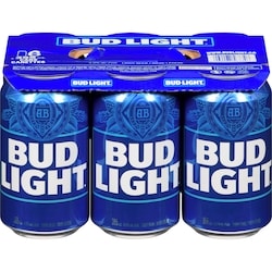 Bud Light Bière légère (Pièce d’identité requise au moment du ramassage) 6x355.0 ml, 0,68 $/100ml