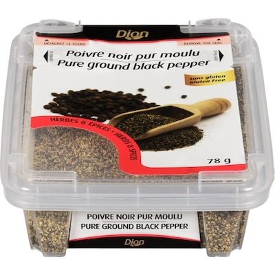 Dion Pure Black Pepper 78 g, $8.96/100g
