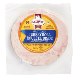 Volaille Marvid Roulé de dinde cuite casher 125 g, 68,00 $/1kg 6,80 $/100g