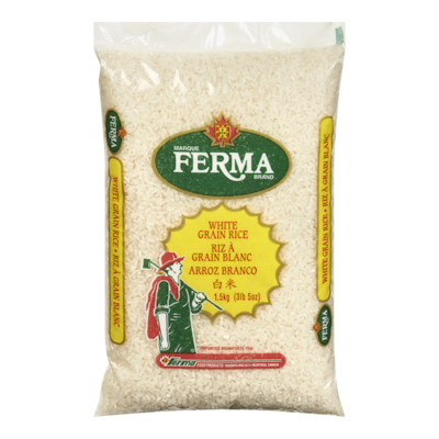 Ferma White Grain Rice 1.5 kg, $0.37/100g