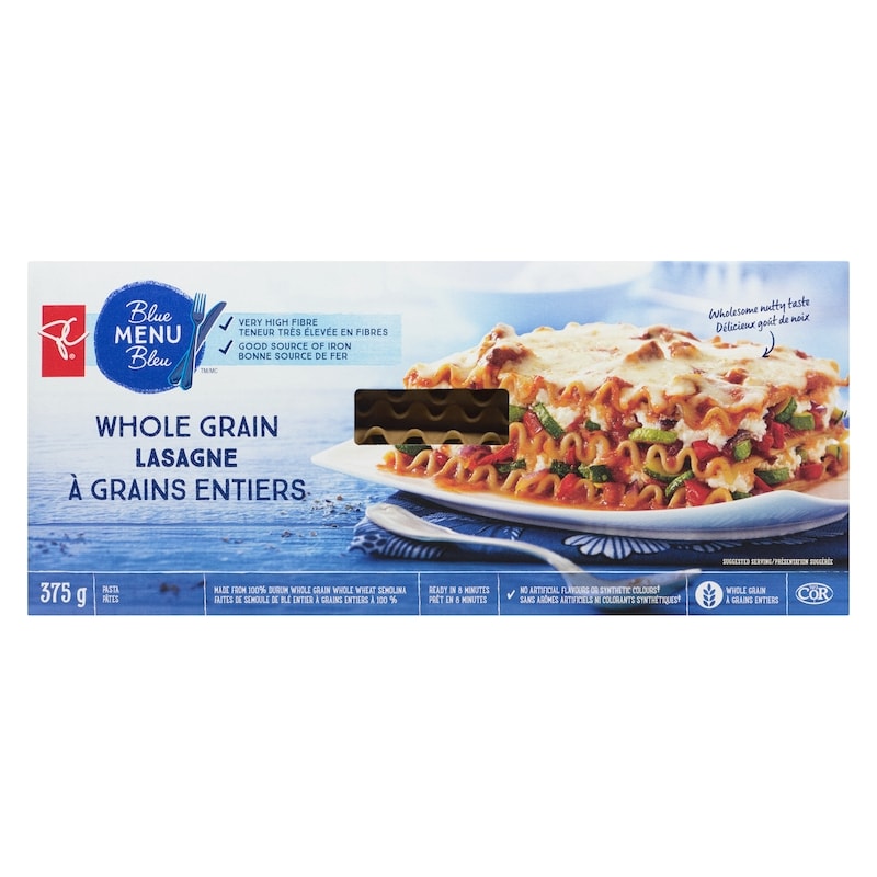 Whole Grain Lasagna Pasta