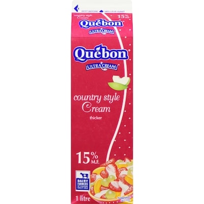 QUEBON 15% Country Style Cream (1L) 1 l, $0.74/100ml
