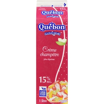 QUÉBON Crème champêtre 15% (1L) 1 l, 0,74 $/100ml