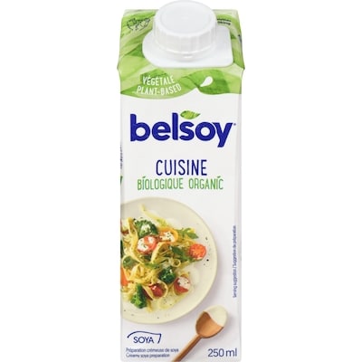 Belsoy Préparation crémeuse de soya 250 ml, 1,32 $/100ml