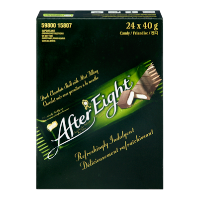 After Eight Tablettes de chocolat 24x40.0 g, 3,75 $/100g