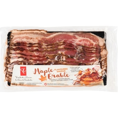 le Choix du Président Bacon Fumé Naturellement Saveur D’Érable 500 g, 1,40 $/100g