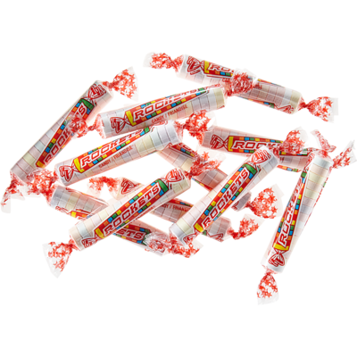 Rockets Bonbons $1.50/100g $14.98/1kg