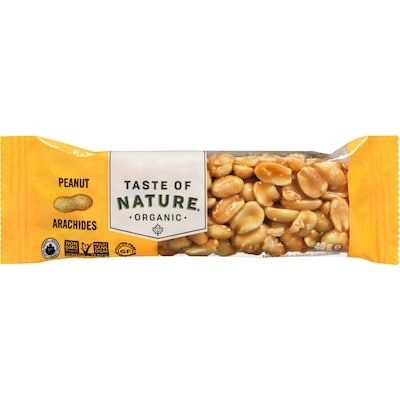 Taste of Nature Barre alimentaire biologique Argentina Peanut Plains 40 g, 4,98 $/100g