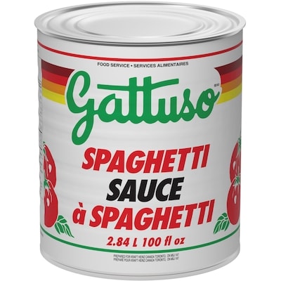 Gattuso Sauce à spaghetti 2.84 l, 0,40 $/100ml