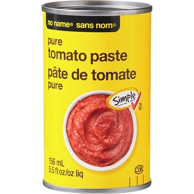 No Name Pure Tomato Paste 156 ml, $0.83/100ml