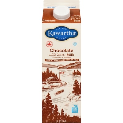 Kawartha Chocolate Milk 1 l, $0.38/100ml