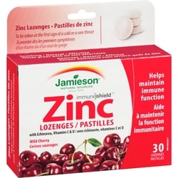 Jamieson Zinc Lozenges, Wild Cherry - 30 ea | Zehrs