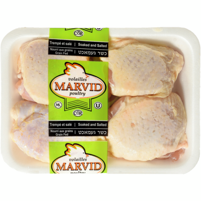 Marvid Poultry Kosher Chicken Thighs $12.10/1kg $5.49/1lb
