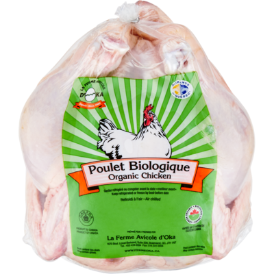 null Poulet biologique de La Ferme Avicole d’Oka 13,21 $/1kg 5,99 $/1lb