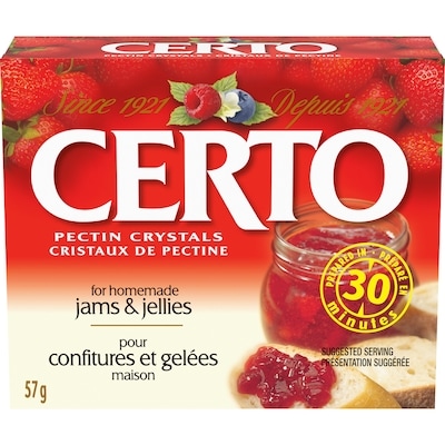 CERTO Cristaux de pectine Original 57 g, 7,00 $/100g