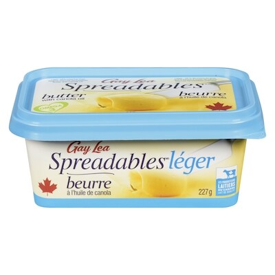 Gay Lea Beurre léger Spreadables 227 g, 2,86 $/100g
