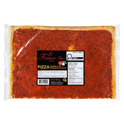 Fraisier Pizza tomate et ail 750 g, 0,93 $/100g