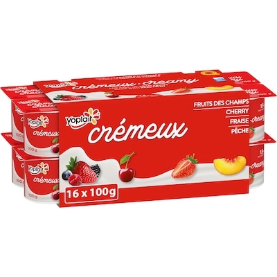 Yoplait Yogourt traditionnel onctueux Crémeux 1 %, saveurs variées, sans sucre ajouté 16x100.0 g, 0,53 $/100g