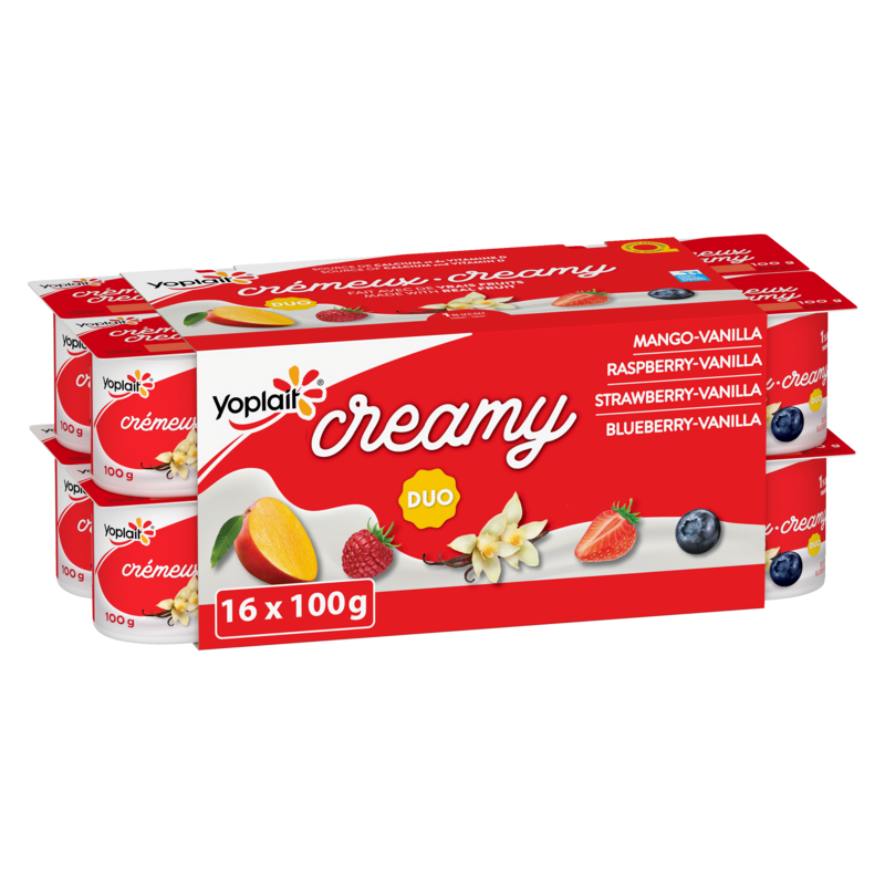 Creamy 1% Smooth Traditional Yogurt Cups Variety Pack