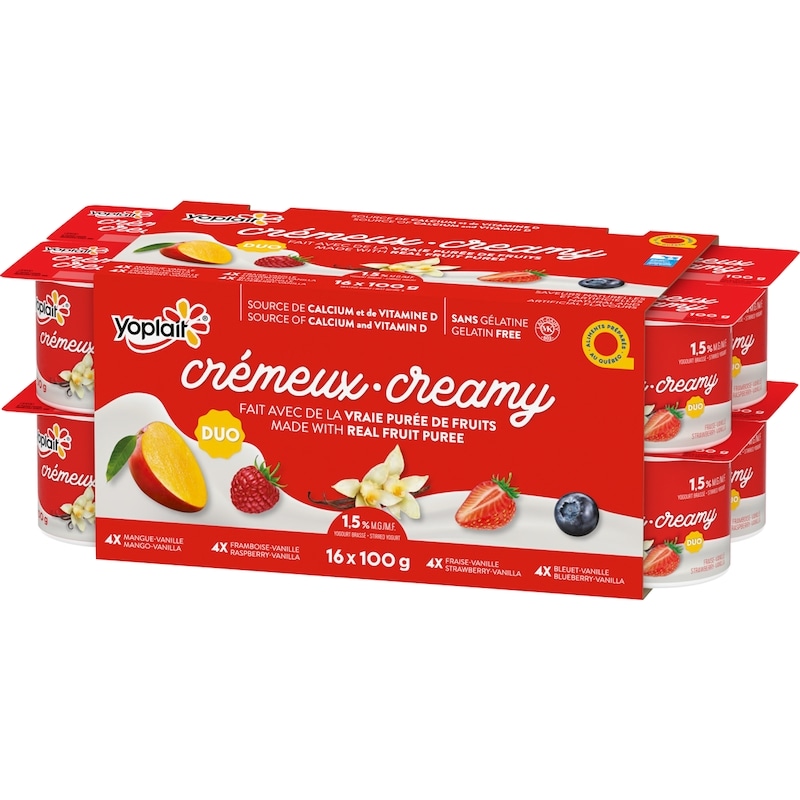 Creamy 1% Smooth Traditional Yogurt Cups Variety Pack