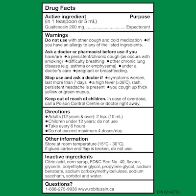 Mucus Et Expectorations Extra Fort (Sirop)