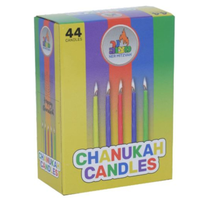 Ner Mitzvah Bougies de Hanoukka standard (multicolores) 1 ea, 1,00 $/1ch