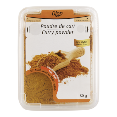 Dion Poudre de cari 80 g, 5,00 $/100g
