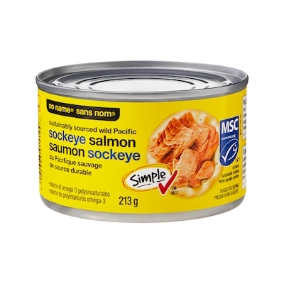Sans Nom Saumon sockeye du Pacifique sauvage de source durable 213 g, 3,05 $/100g