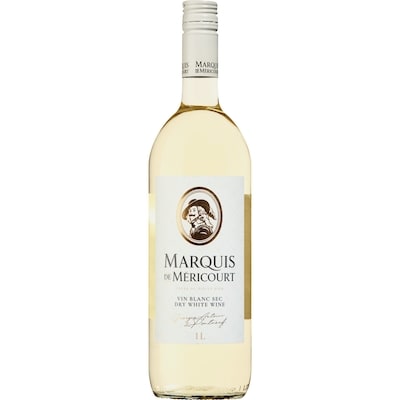 Marquis De Mericourt Dry White Wine, 1L (ID required at pick-up) 1 l, $1.35/100ml