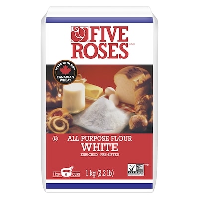 Five Roses White All Purpose Flour 1 kg, $0.55/100g