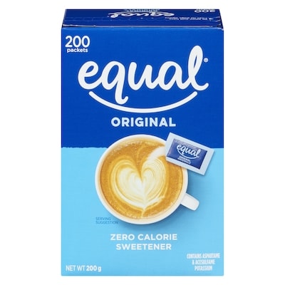 Equal Original Sweetener 200 ea, $0.06/1ea