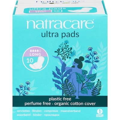 Natracare Natural Ultra Pads, Long 10 ea, $0.85/1ea