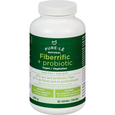 Pure Le Supplément de fibres Fiberrific + Probiotic de Pure Le Natural 250 g, 11,40 $/100g