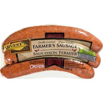 Harvest Saucisse Farmers fumée deux fois 500 g, 2,20 $/100g