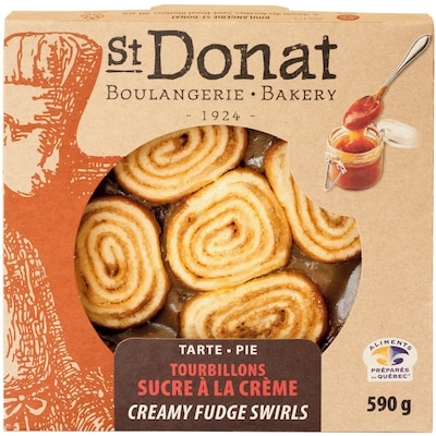 St-Donat Tourbillon sucre à la crème. 590 g, 1,18 $/100g