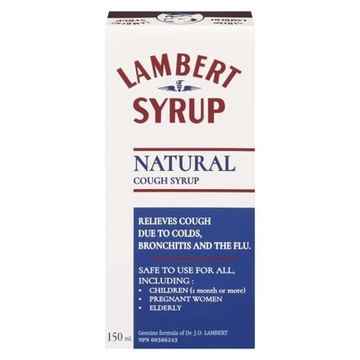 Lambert Syrup Genuine Formula     150 ml, $5.99/100ml
