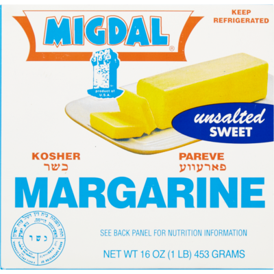 Migdal Kosher Margarine Quarters 453 g, $1.28/100g