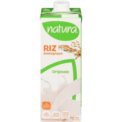 Natura Boisson de riz bio enrichie originale 946 ml, 0,29 $/100ml