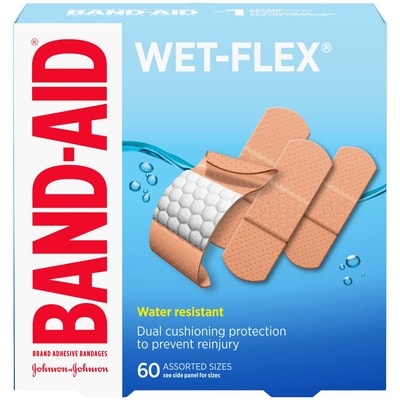 Band-Aid Wet Flex 60 ea, $0.12/1ea