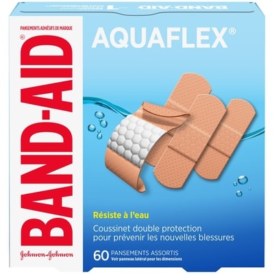 Band-Aid Pansements Aquaflex 60 ea, 0,12 $/1ch